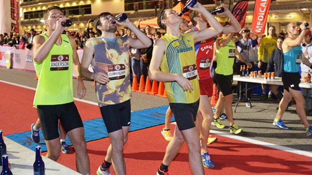 Men's Elite Beer Mile Rundown